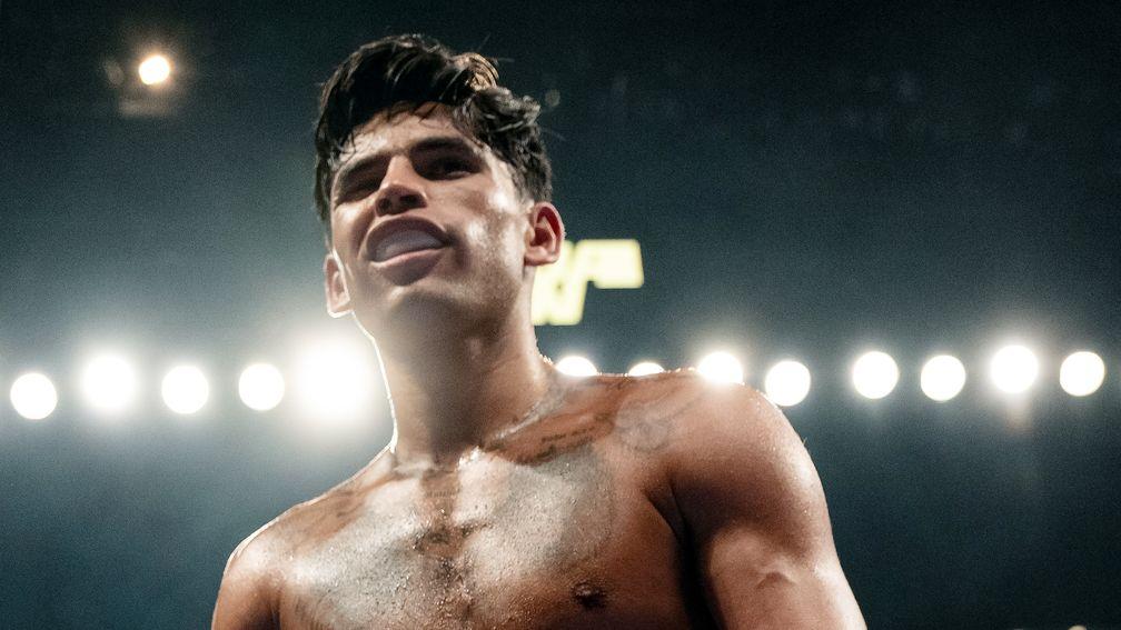 Ryan Garcia during his bout with Javier Fortuna