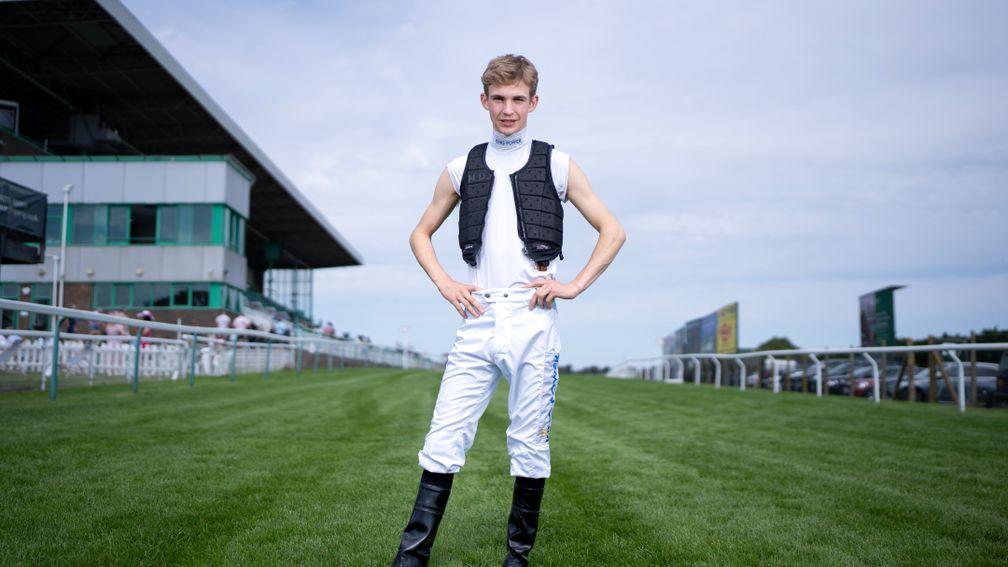 Harry Davies, pictured at Brighton last week, has made a superb start to his riding career
