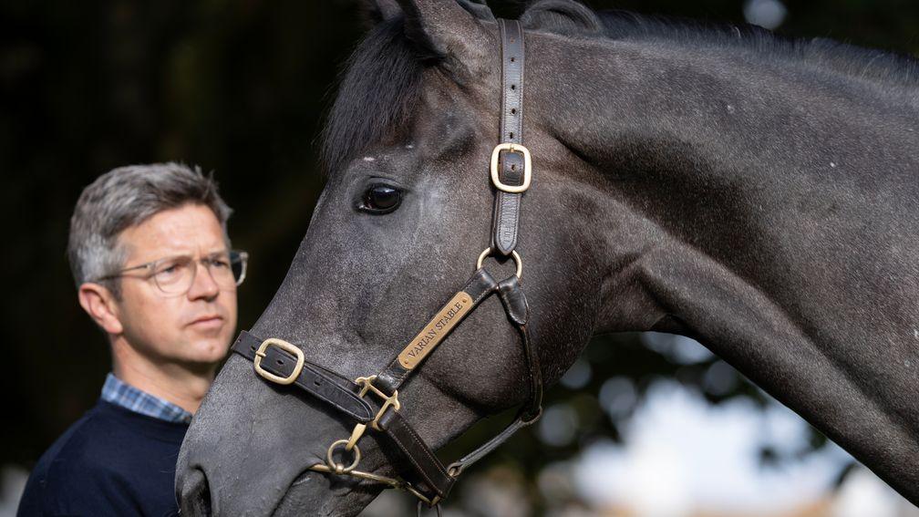 Roger Varian with leading King George contender King Of Steel 