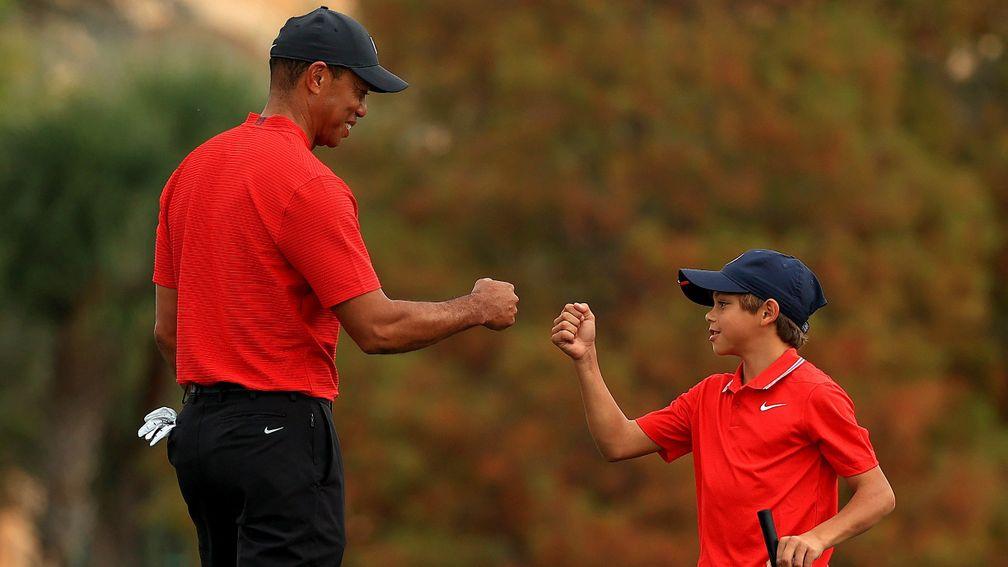 Tiger Woods impressed in the PNC Father-Son Championship in December