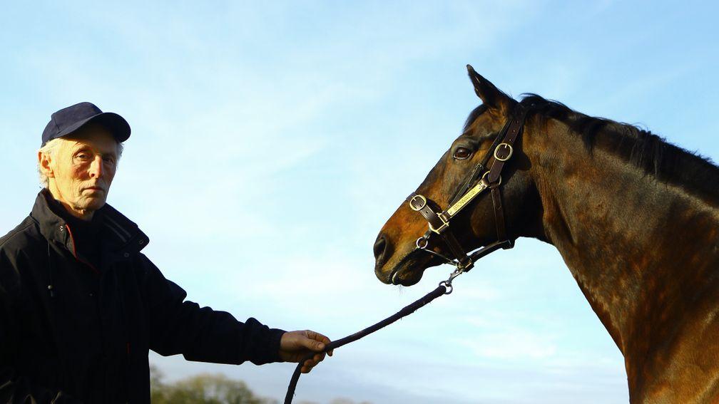 Ronnie O'Neill with late sire Stowaway at Whytemount Stud