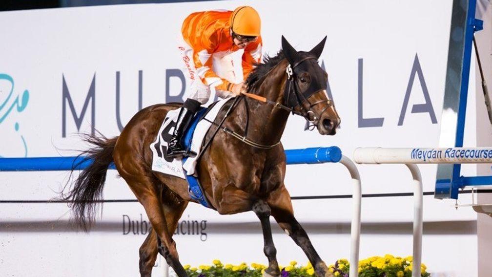 Walking Thunder and Connor Beasley run out impressive winners of the UAE 2,000 Guineas Trial at Meydan