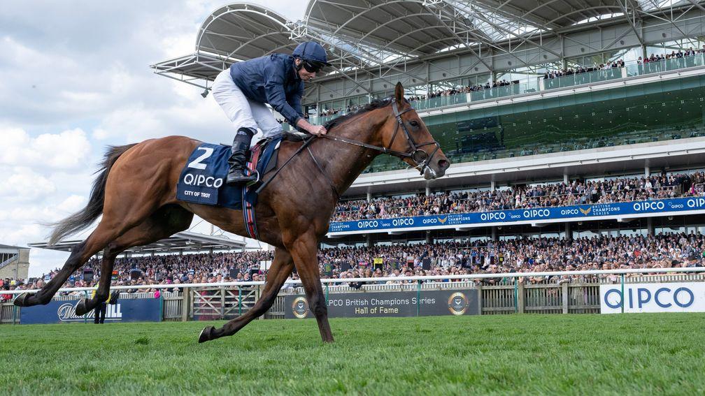 City Of Troy: the ante-post favourite for next month's Betfred Derby at Epsom