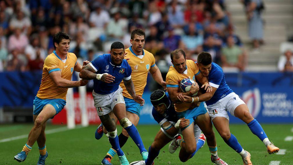 Uruguay led 17-7 at half-time against Italy last time out