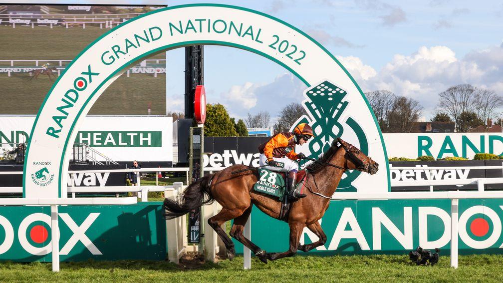 Grand National winner Noble Yeats blundered badly at second fence at Auteuil