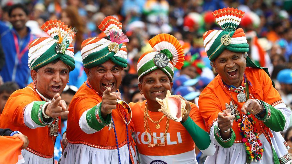 India fans are hoping their team can make it three wins out of three at Old Trafford