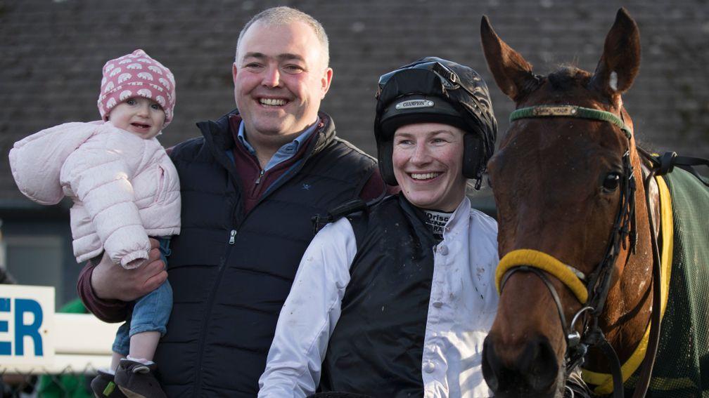 Young Ted with Nina Carberry, husband Ted Walsh jnr and their daughter Rosie