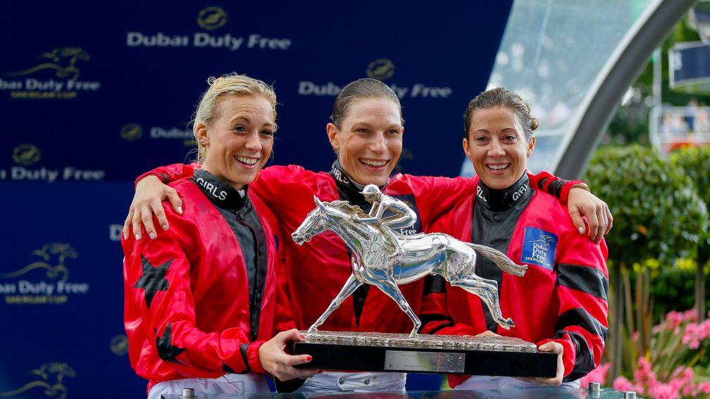 The 2015 Shergar Cup winners overcame the disadvantage of hideous pink silks