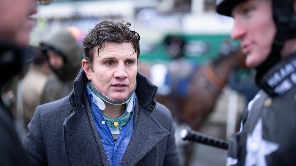 Jamie Moore suffered serious neck injuries in a fall at Lingfield in November