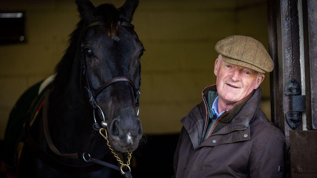 Willie Mullins with Galopin Des Champs, whose season will be planned along similar lines to last term