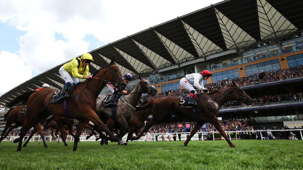 Villanova Queen ridden by Colin Keane crosses the line to win the Kensington Palace Stakes