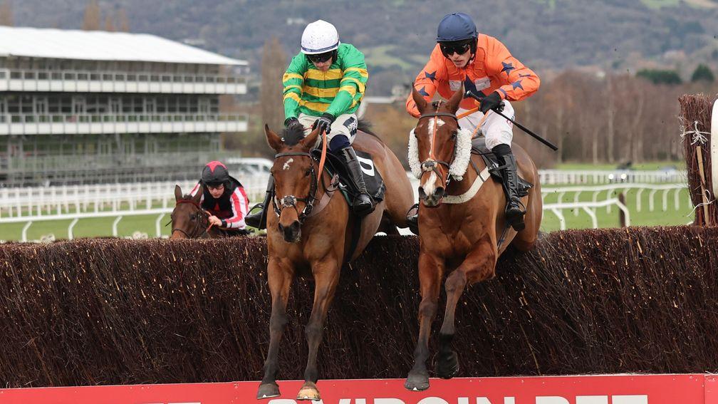 Madara (right) competes at the Dublin Racing Festival on Saturday