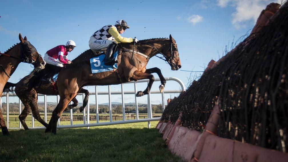 Next Destination (Paul Townend) on his way to winning the Lawlor's Of Naas Novice Hurdle