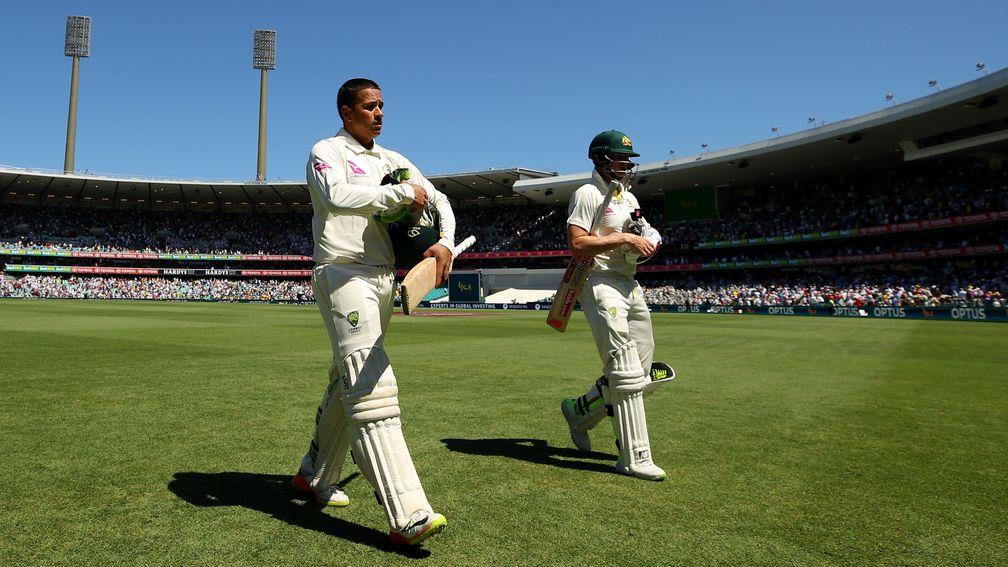 Usman Khawaja and Steve Smith are aiming to bat Australia into a commanding lead