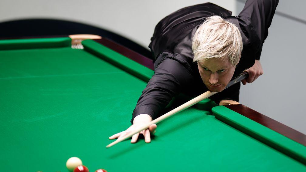 Neil Robertson posted four tons on his way to a first-round victory over Wu Yize at the Crucible