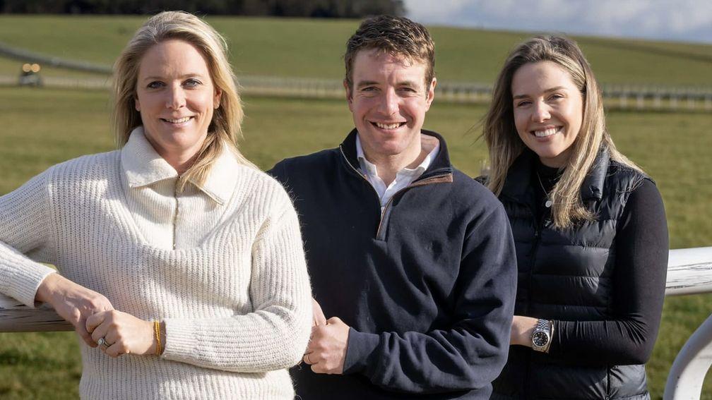 Alice Boman, Andrew Tinkler and Amy Drummond of Racehorse Trader