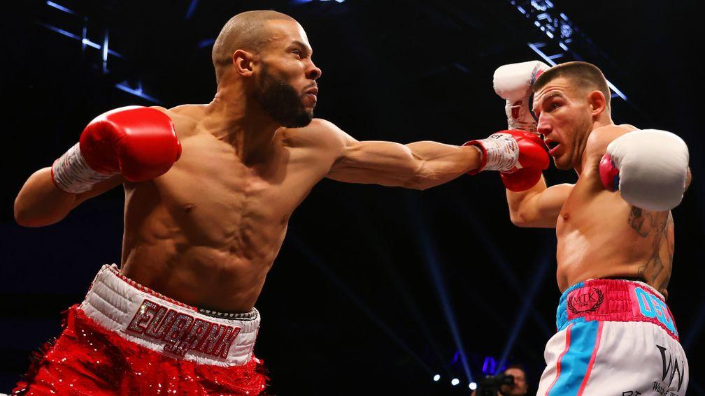 Chris Eubank Jr throws a punch at Liam Williams