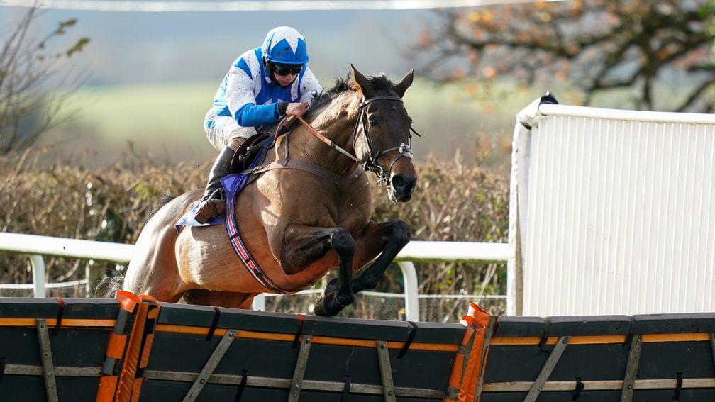 Boothill clears the last under Sean Bowen on his way to an impressive win at Taunton