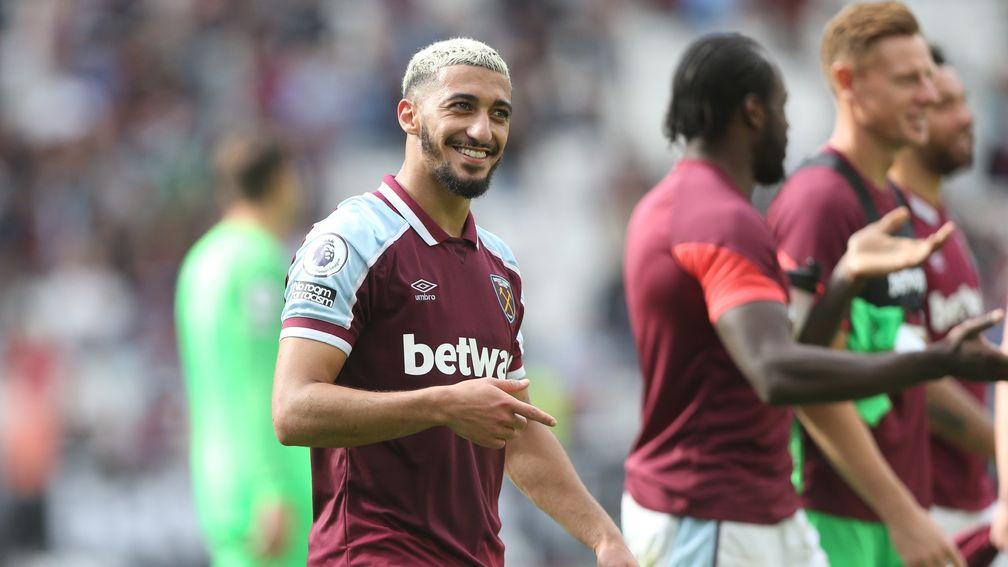 It's been all smiles for Said Benrahma and West Ham so far this season