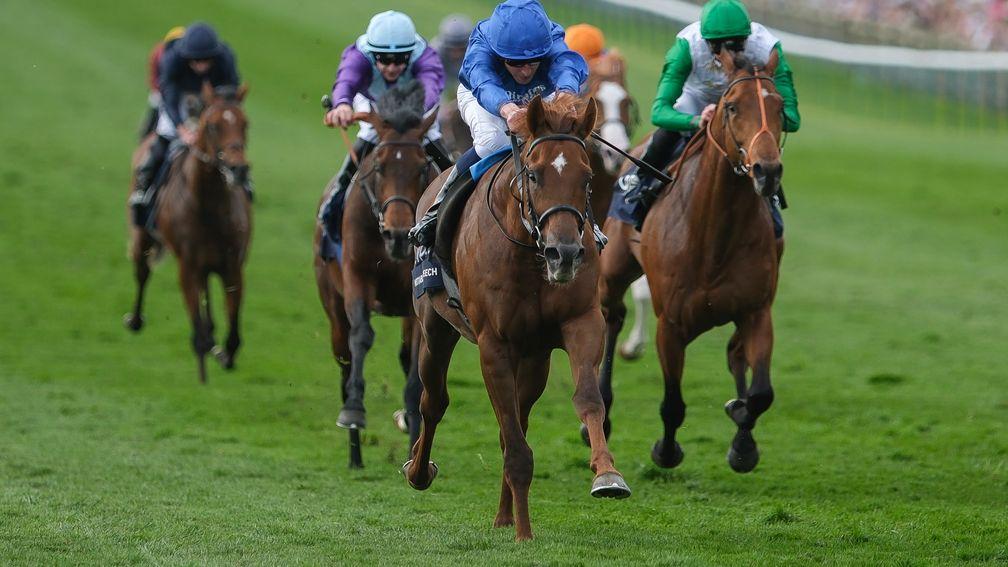 Notable Speech wins the 2,000 Guineas under William Buick