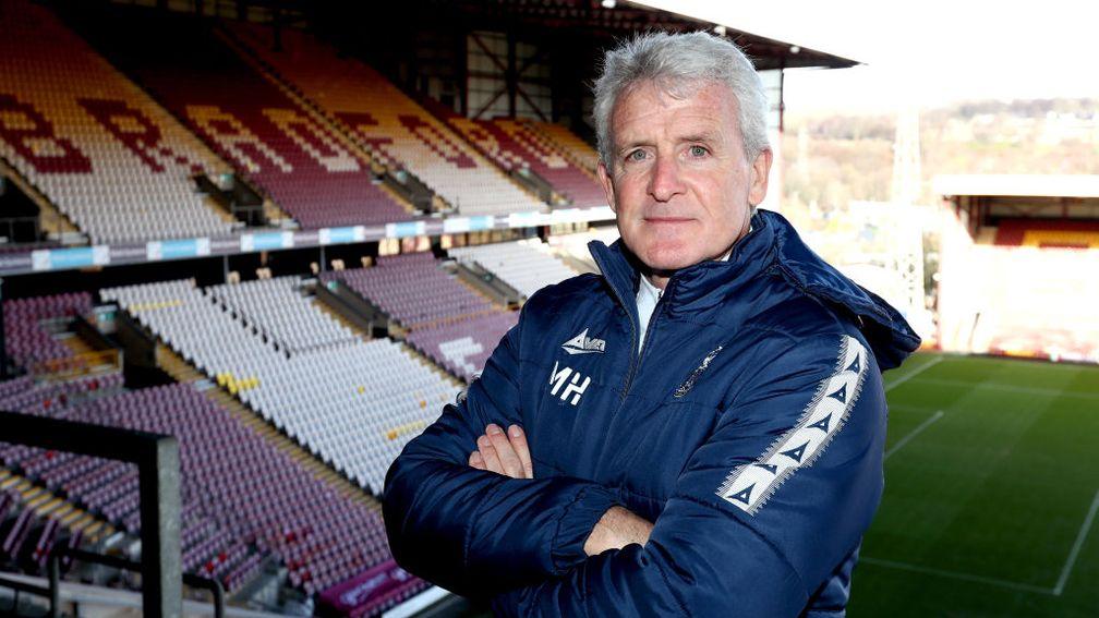 Mark Hughes will be hoping he can lead his Bradford side to Wembley