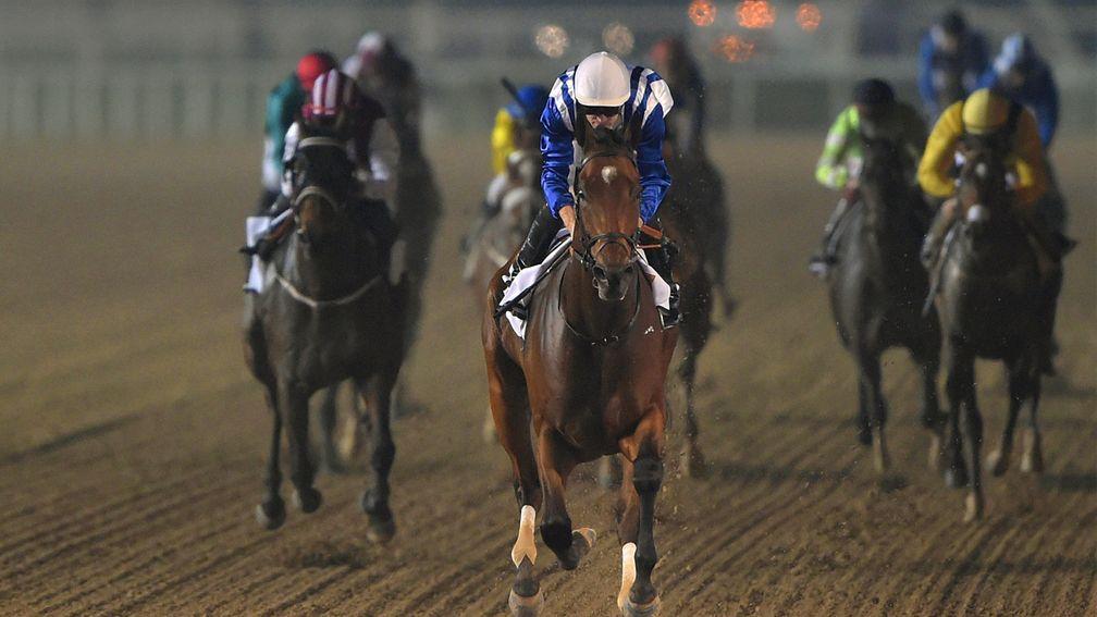 North America (white cap) secured his seventh victory at Meydan on Thursday