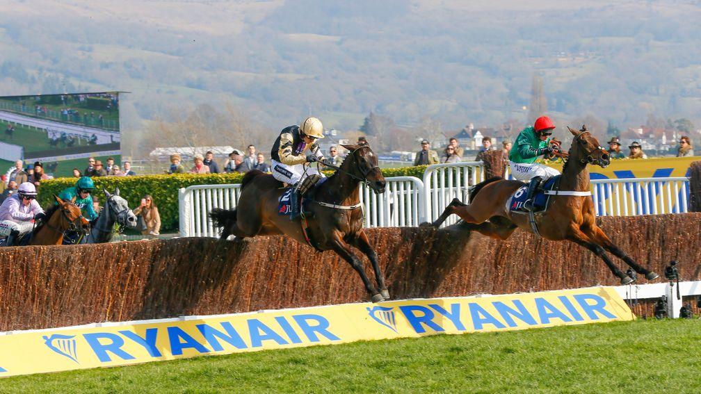 L'Ami Serge (right) looks a good thing in the Sky Bet Chase