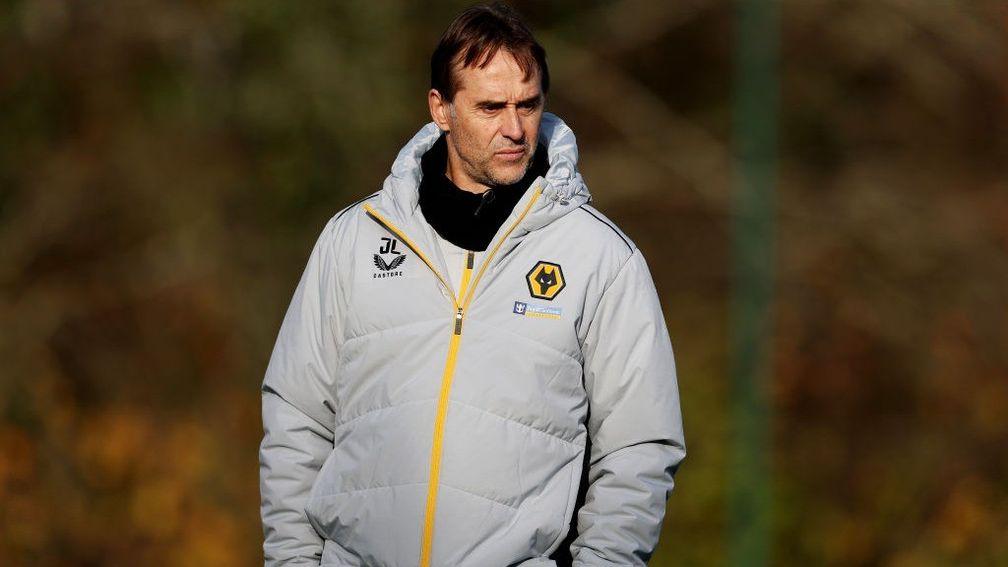 Julen Lopetegui will take charge of his first Premier League game as Wolves boss at Everton