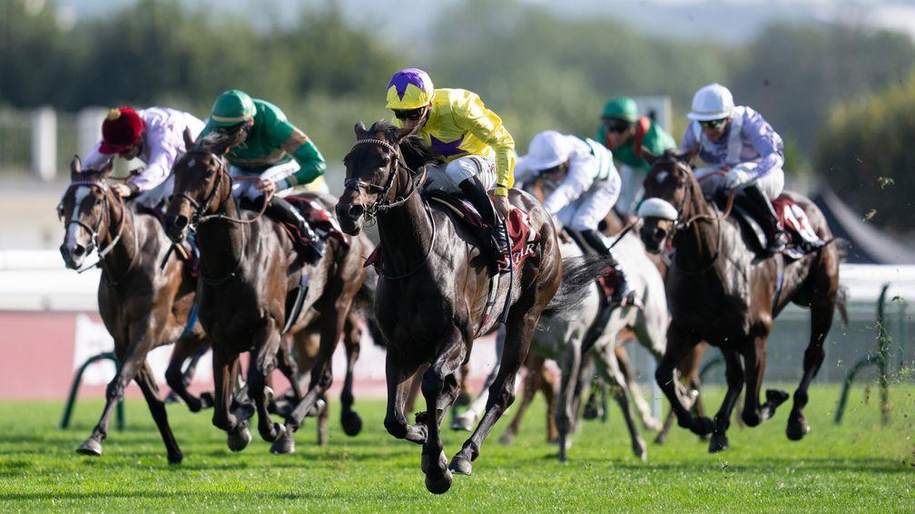 Sea Silk Road pulls clear of her rivals to land the Prix de Royallieu