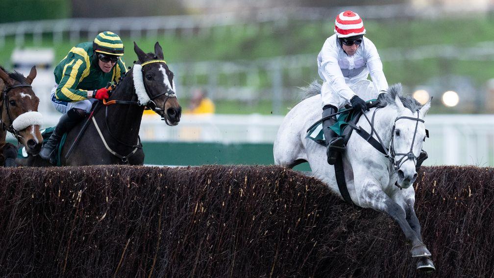 Unexpected Party jumps the last fence to win the Grand Annual Chase
