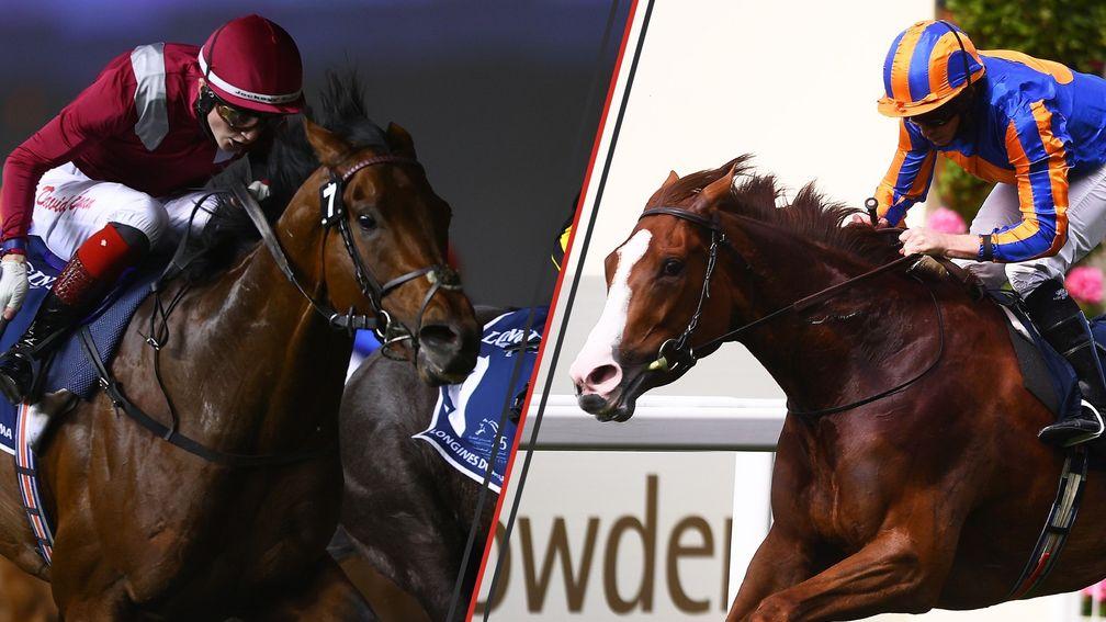 Mishriff (left) and Love: leading fancies for Wednesday's Juddmonte International at York