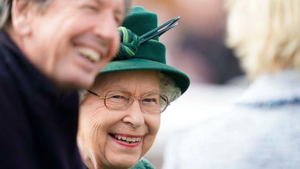 The Queen pictured at Newbury in 2019