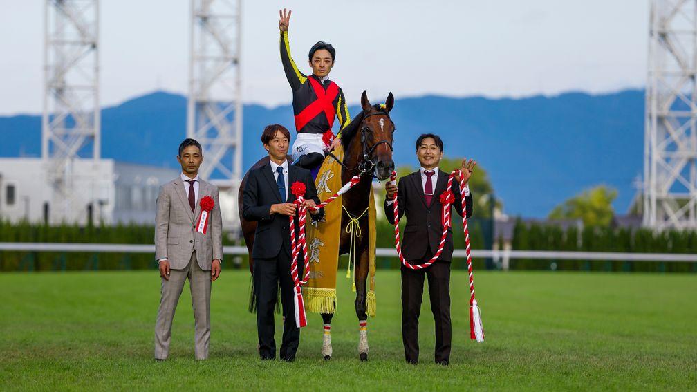 Liberty Island: completed the fillies' triple crown at Kyoto on Sunday