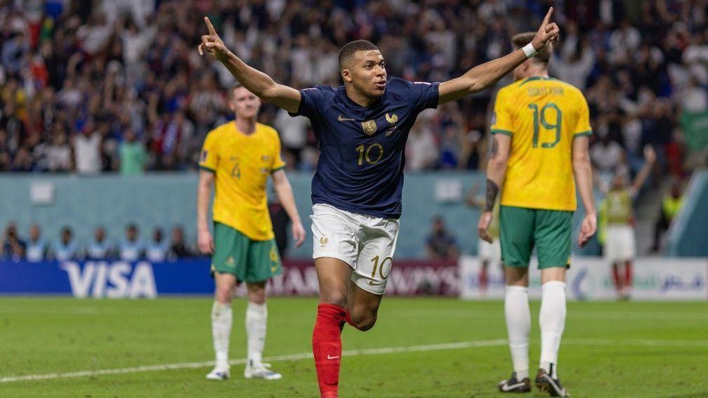 Kylian Mbappe was in scintillating form in France's win over Australia