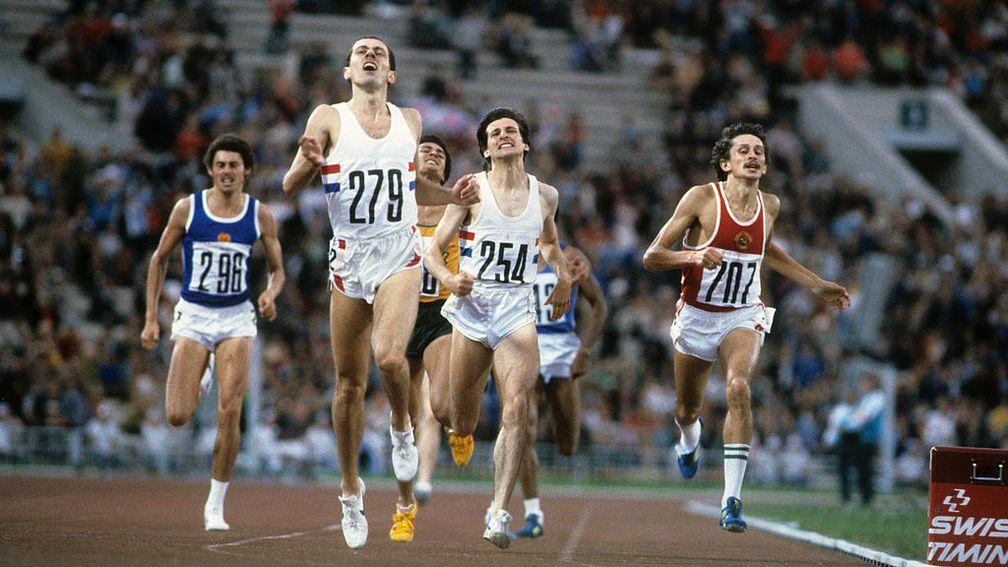 Steve Ovett (279) wins gold in the 1980 Olympic 800 metres