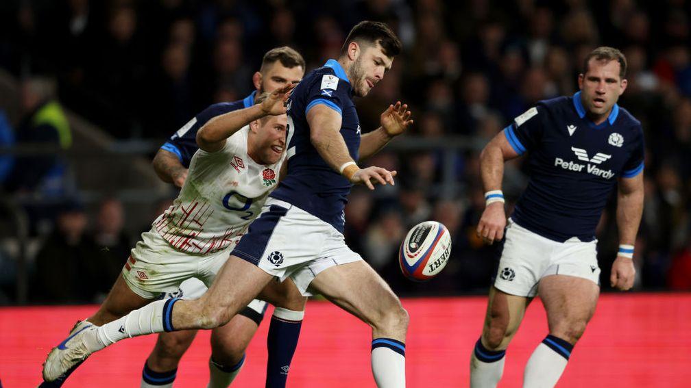 Blair Kinghorn has some big shoes to fill replacing Finn Russell at fly-half for Scotland