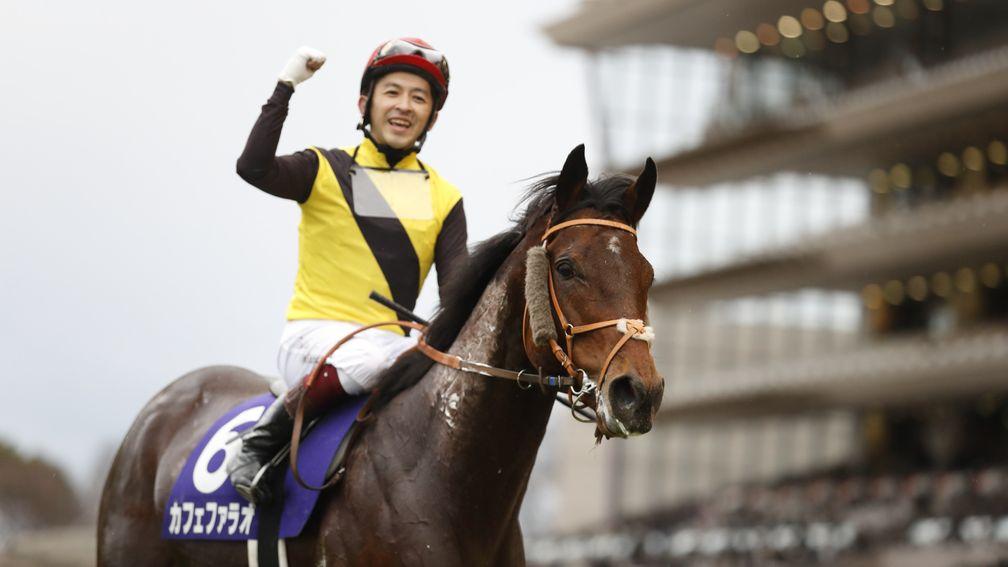 Yuichi Fukunaga: delighted with Group 1 victory aboard Cafe Pharoah
