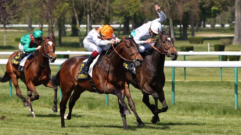 The Andre Fabre-trained Trais Fluors (orange cap) is the apple of his owner Andreas Putsch's eye, but it was not always the case