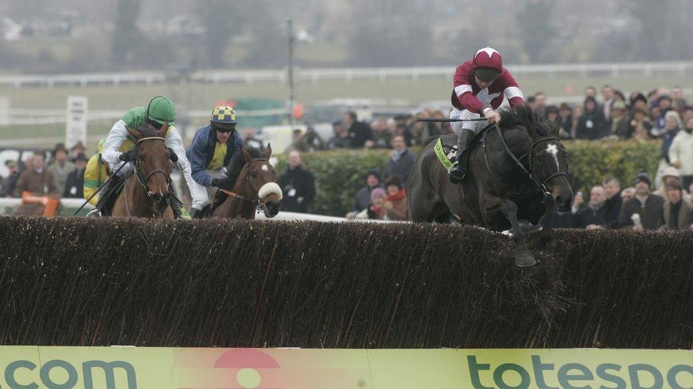 The mighty War Of Attrition clears the last en route to winning the 2006 Cheltenham Gold Cup
