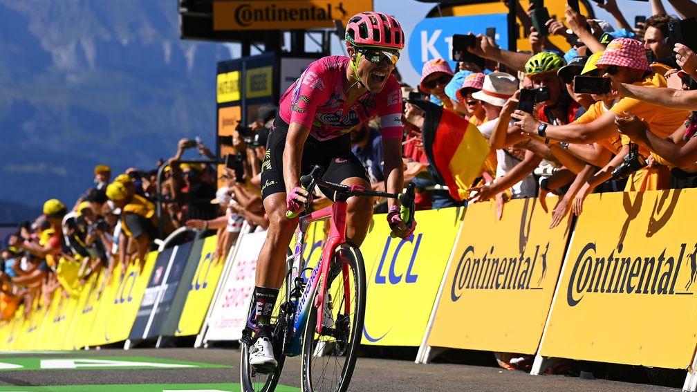 Danish rider Magnus Cort pipped Nicholas Schultz to win stage ten of the Tour de France