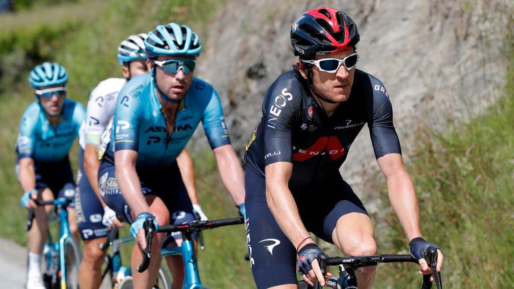 Britain's Geraint Thomas is chasing a second yellow jersey