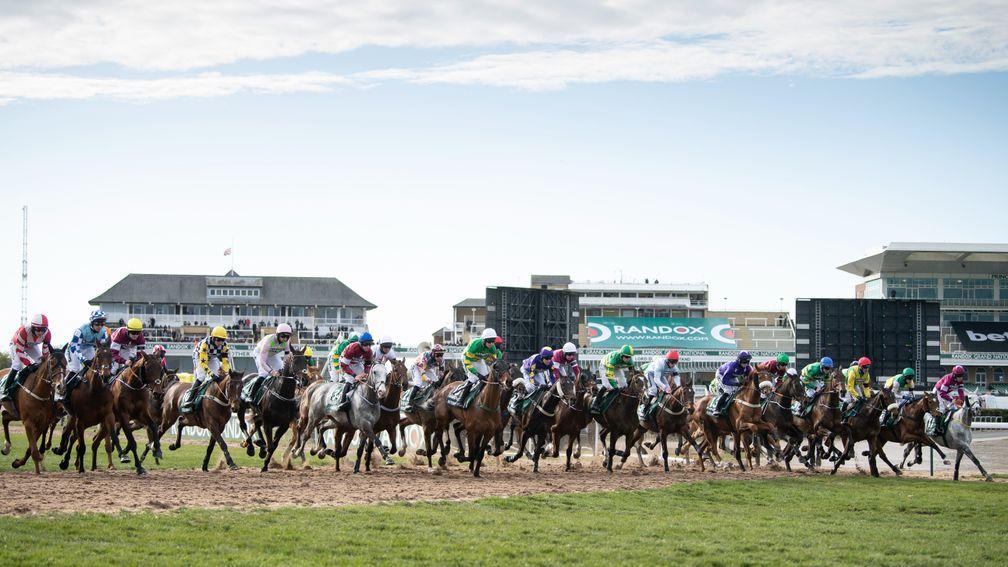 The start of the Grand NationalAintree 10.4.21 Pic: Edward Whitaker/Racing Post