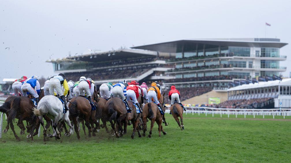 Cheltenham: light showers were falling at the end of day three