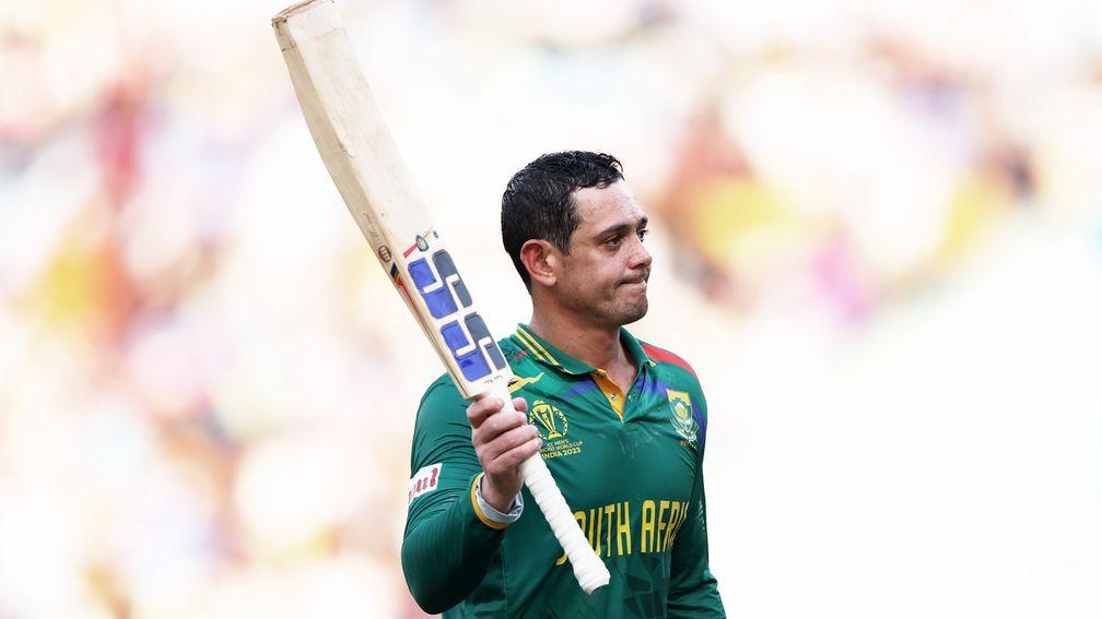 Quinton de Kock has piled on the runs in the Cricket World Cup