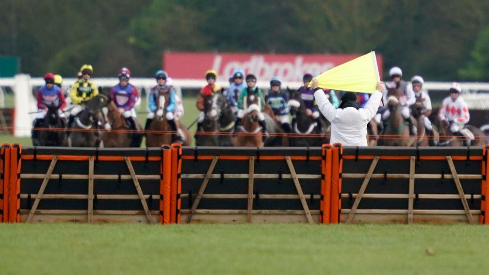 The colour of the stop race flag will be changed as part of new procedures to alert jockeys to stop riding