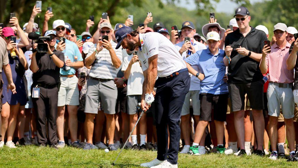 Max Homa suffered heckling from the galleries during the BMW Championship in Illinois
