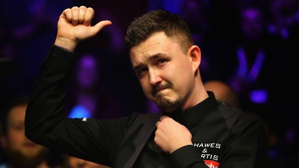 Kyren Wilson gave a positive thumbs-up after his emotional Masters final defeat in January but he’s playing better now