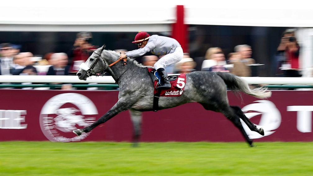 Al Mourtajez, pictured winning at Longchamp last year, proved a disappointment