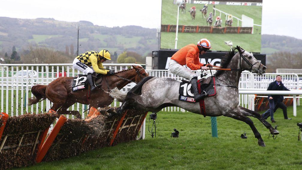Labaik, seen here en route to winning at Cheltenham, is at the centre of a High Court order to seize criminal assets