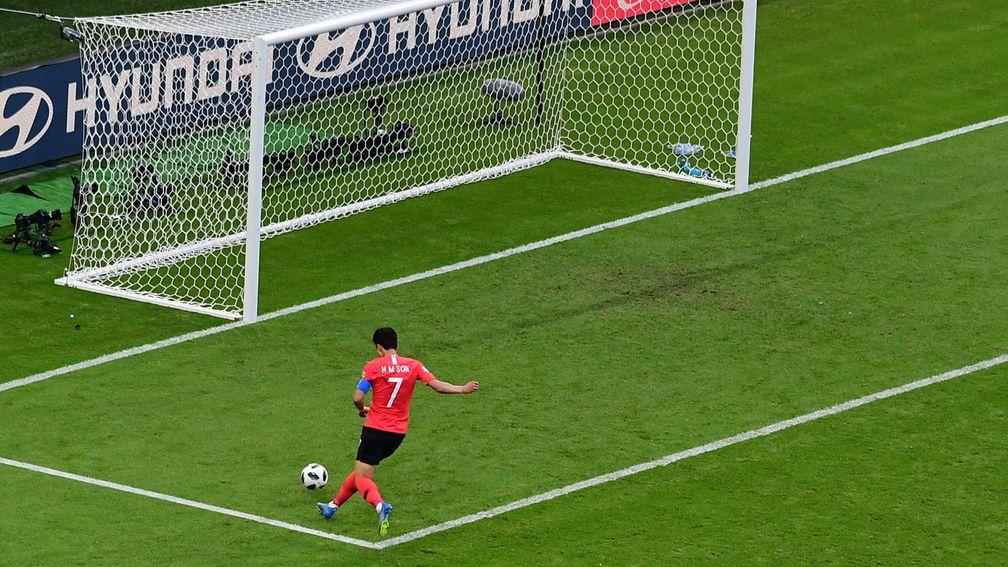 Heung-Min Son taps into an empty net to end Germany's miserable 2018 campaign